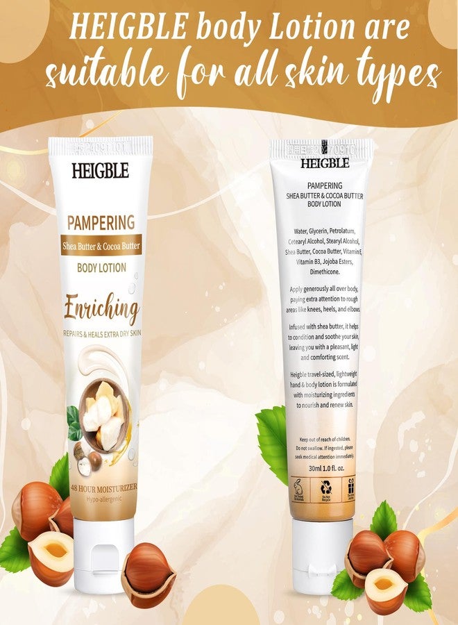 Heigble 100 Pack Travel Size Body Lotion Shea Butter Cocoa Butter Body Cream 1 oz Dry Skin Moisturizer with Flip Cap for Extra Dry Skin, Inns, Hotels Resorts, Airlines, Offices, Gyms and More - Image 5